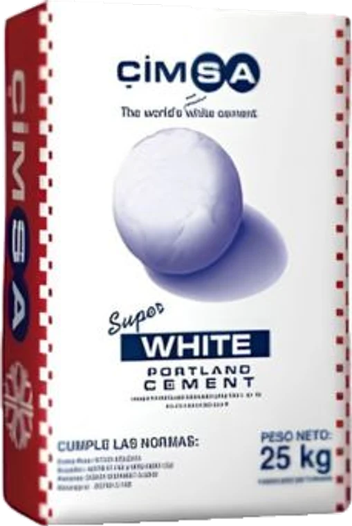 Saco de Cimento Branco Estrutural CIMSA Super White, 25 kg